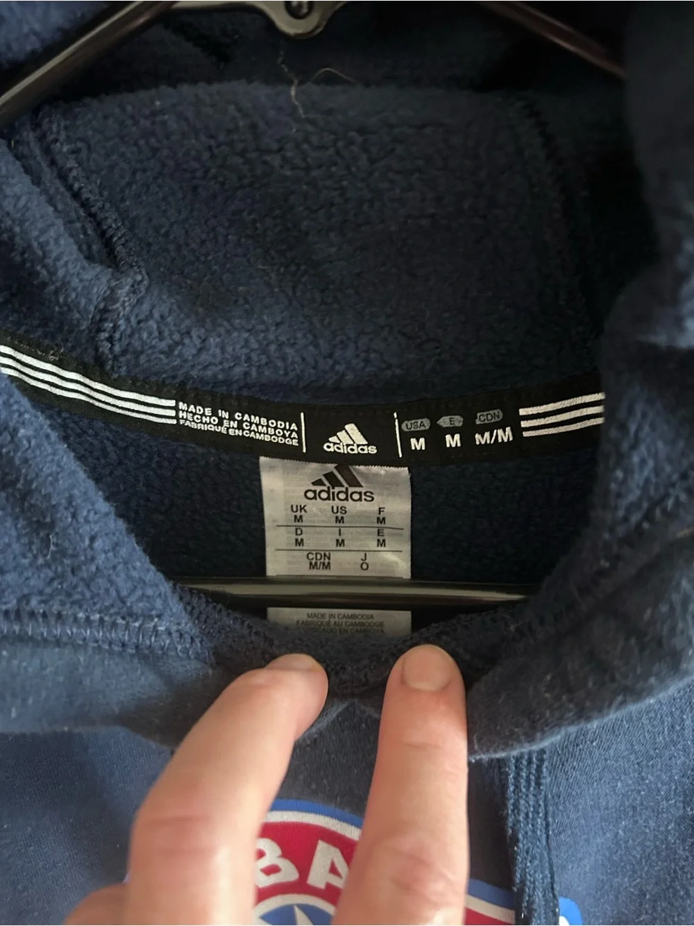 adidas Navy FC Bayern München Pullover Hoodie
